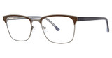 B.M.E.C. Eyeglasses BIG LINE Matte Brown/Gunmetal