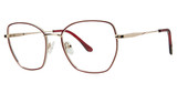 GB+ Eyeglasses STUPENDOUS Burgundy/Ivory/Rose