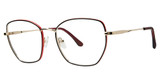 GB+ Eyeglasses STUPENDOUS Black/Red/Gold