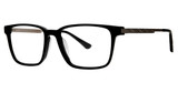 G.V. Executive Eyeglasses GVX590 Black/Matte Silver