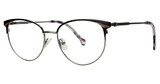 Fashiontabulous Eyeglasses 10X271 Plum/Rose/Silver