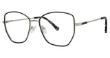 Genevieve Paris Design Eyeglasses ODINA Matte Black/Gold