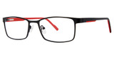 Giovani di Venezia Eyeglasses UNDERCOVER Matte Black/Red