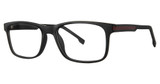 Modern Plastics I Eyeglasses ASSOCIATE Black Matte/Red