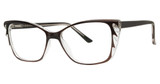 Modern Plastics II Eyeglasses MAEVE Charcoal/Crystal