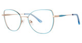Genevieve Boutique IMPECCABLE Sky Blue/Rose Gold