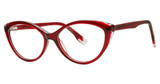 Genevieve Boutique Eyeglasses REMINISCE Burgundy/Pink