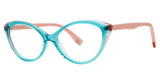 Genevieve Boutique Eyeglasses REMINISCE Teal/Pink
