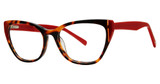 Modern Art Eyeglasses A630 Tortoise/Red