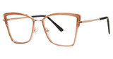 Genevieve Paris Design Eyeglasses CATALINA Brown/Gold