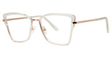 Genevieve Paris Design Eyeglasses CATALINA Crystal/Gold