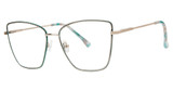 GB+ Eyeglasses UNBELIEVABLE Gold/Teal