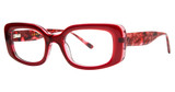 Leon Max Eyeglasses Leon Max 6039 Crimson