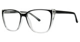 Modern Plastics II Eyeglasses SABRINA Black/Crystal fade