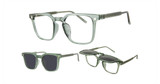 AirMag Eyeglasses AIRMAG AFP542 Green/Crystal/C3