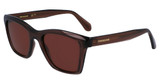 Ferragamo Eyeglasses SF2001S TRANSPARENT BROWN/232