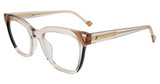 Yalea Eyeglasses VYA141 Transparent Beige 07T1