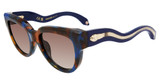 Roberto Cavalli Eyeglasses SRC054 Brown/Blue Havana 09UV