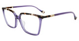 Yalea Eyeglasses VYA129V Shiny Transp. Violet 06SC