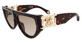Roberto Cavalli Eyeglasses SRC063 Shiny Brown/Yellow Havana 0743