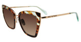 Just Cavalli Eyeglasses SJC092 Brown/Green Havana 0V34