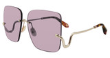 Roberto Cavalli Eyeglasses SRC061 Shiny Light Gold 0594