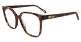Just Cavalli Eyeglasses VJC082 Shiny Dark Havana 0752