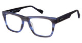 Ben Sherman Eyeglasses WOOD BLUE STRIATION/C04