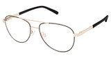 Superflex Eyeglasses SF-654 BLACK GOLD/M200