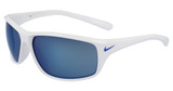 Nike Eyeglasses NIKE ADRENALINE FQ4602 WHITE/GREY W/BLUE FLASH/144