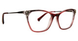 Badgley Mischka Eyeglasses Fantina MERLOT/MLT