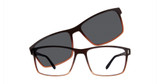 Vivid Eyeglasses VIVID 6034 dark brown gradient