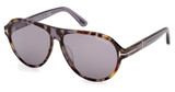 Tom Ford Eyeglasses FT1080 coloured havana / smoke mirror/55C