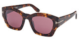 Tom Ford Eyeglasses FT1083 dark havana / gradient bordeaux/52T