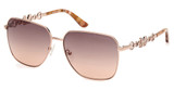 Guess? Eyeglasses GM00004 shiny rose gold / gradient brown/28F