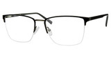 Claiborne Eyeglasses CB 276 MTT BLACK/0003