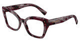 DOLCE & GABBANA Eyeglasses DG3386 PEARL HAVANA PURPLE/3464