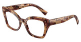 DOLCE & GABBANA Eyeglasses DG3386 PEARL HAVANA BROWN/3462
