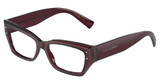 DOLCE & GABBANA Eyeglasses DG3387 TRANSPARENT VIOLET/3045