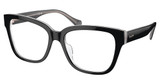 Ralph Eyeglasses RA7162U SHINY BLACK ON OPAL GREY/6066