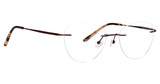 Totally Rimless Eyeglasses Infinity 04 373 Crimson/CRI
