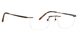 Totally Rimless Eyeglasses Infinity 05 374 HUNTER GREEN/HGR