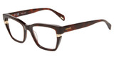 Police Eyeglasses VPLN52M Shiny Dark Havana 0752