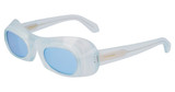 Ferragamo Eyeglasses SF2030S TRANSPARENT AQUA/451