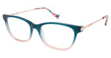 BETSEY JOHNSON Eyeglasses CLASSY LADY Green/GRN