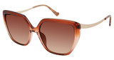 BETSEY JOHNSON Eyeglasses CALL ME Brown/BRN