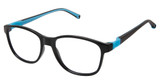 Life Italia Eyeglasses JF-910 BLACK AQUA/1