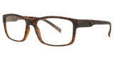Hudson Optical Eyeglasses H9XL Matte Brown Amber/BRNAMB