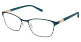 Superflex Eyeglasses SF-657 TEAL GOLD/M104
