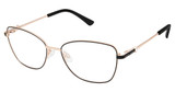 Superflex Eyeglasses SF-661 BLACK ROSE GOLD/S200